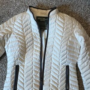 Eddie Bauer Women's White Quilted Jacket